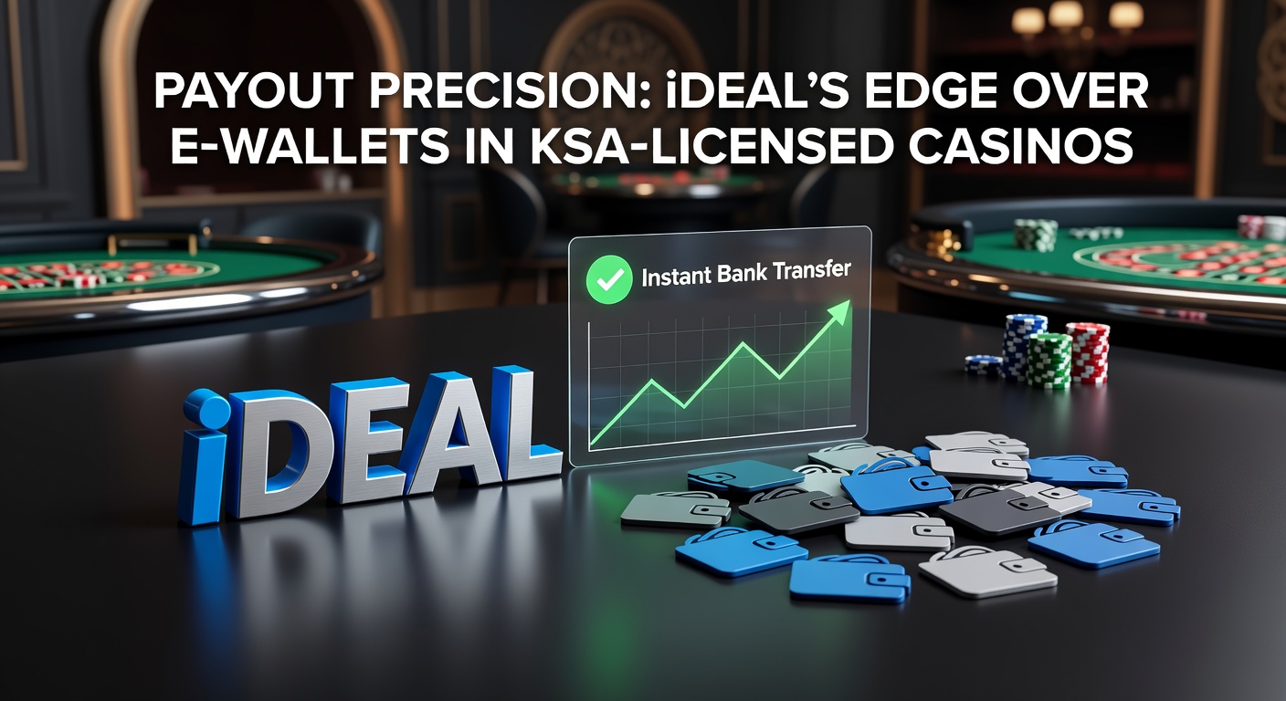 Grafiek die de snellere uitbetaaltijden van iDEAL vergelijkt met e-wallets in Nederlandse online casinos