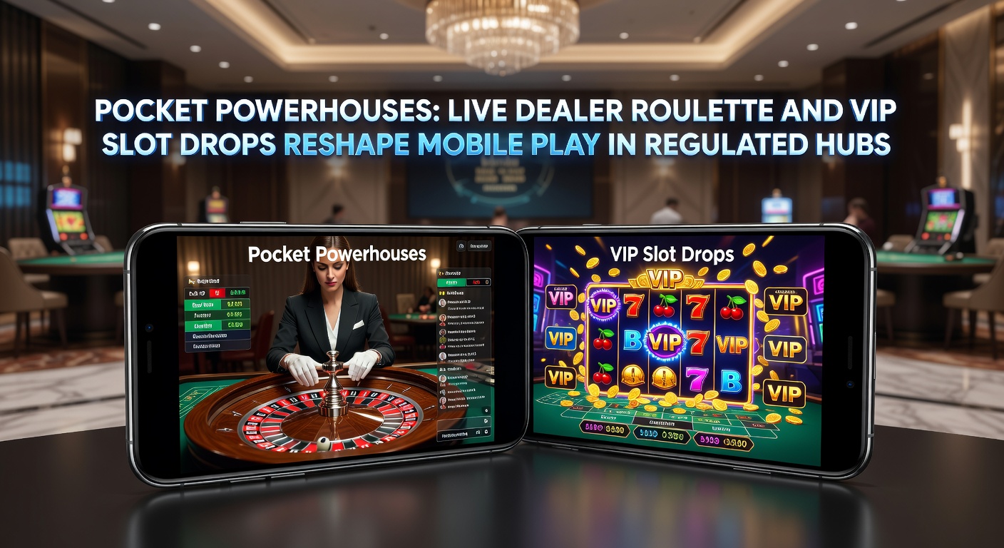Mobiele telefoon met live dealer roulette sessie en vallende slot bonussen op een casino app