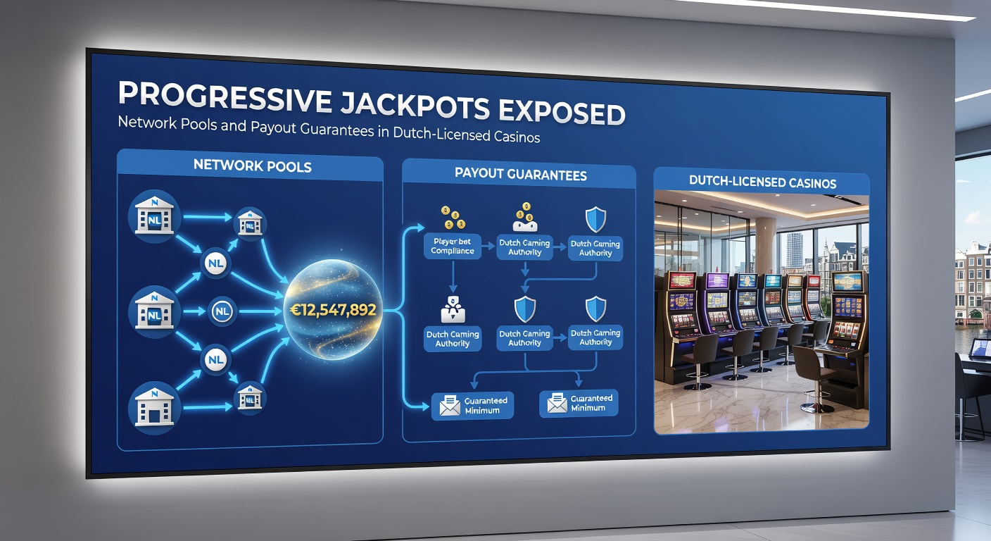 Schermafbeelding van een Nederlandse casino-app met een progressive jackpot die de €1 miljoen passeert, inclusief netwerkpartners en garantie-info