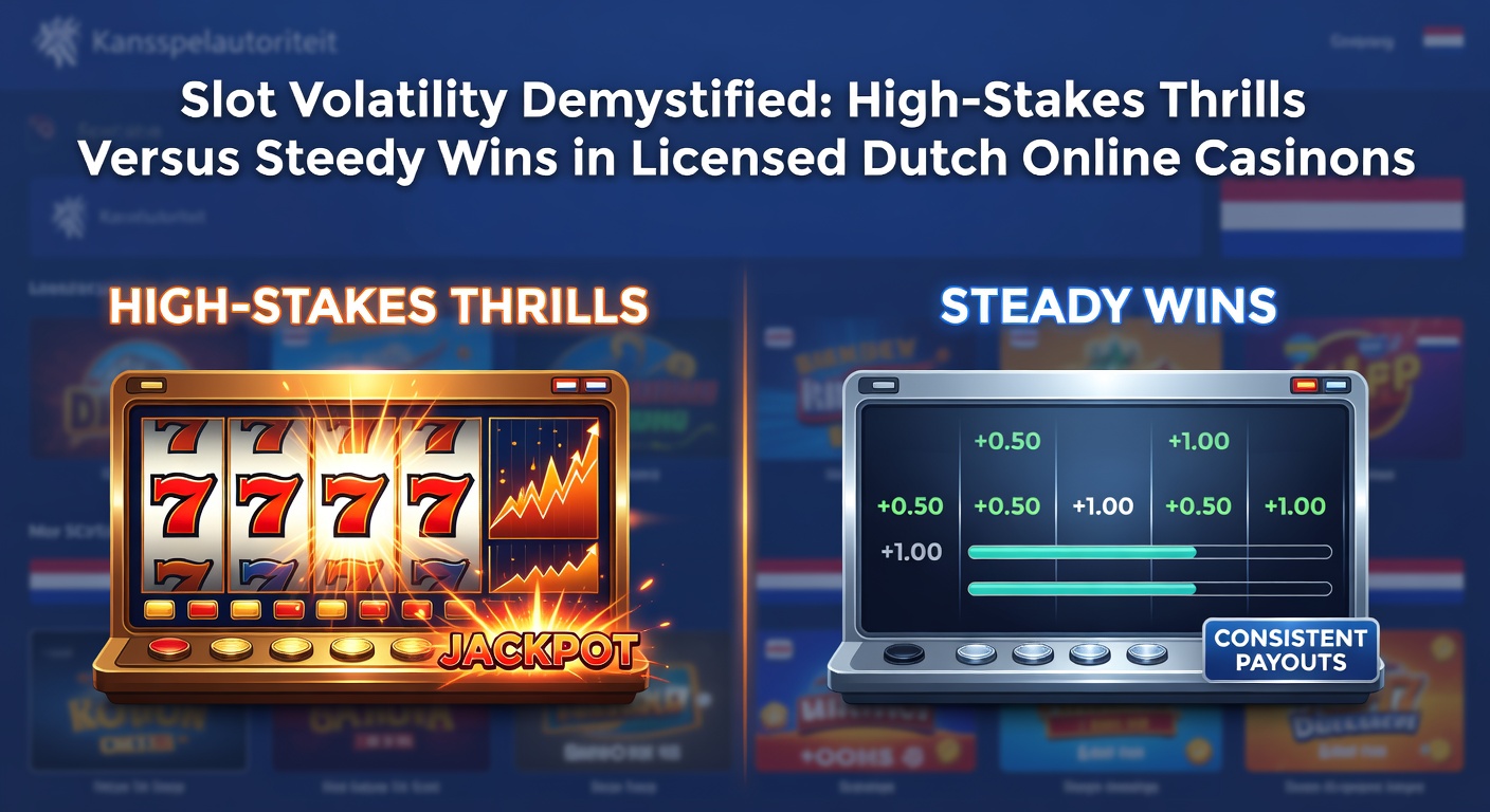 Speler aan high-volatility slot met jackpotmeter die oploopt, scherm toont dramatische bonusronde in een donkere, intense casino-atmosfeer