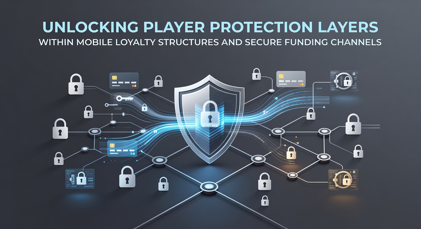 Illustratie van encryptie in mobiele betaalkanalen en spelersbescherming